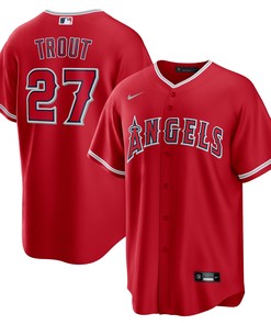 Mike Trout Los Angeles Angels Alternate Replica Player Name Jersey - Red Mlb - Robokeg