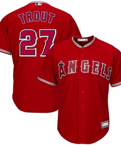 Mike Trout Los Angeles Angels Big & Tall Replica Player Jersey - Red Mlb - Robokeg