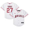 Mike Trout Los Angeles Angels Preschool Home Replica Player Jersey - White Mlb - Robokeg