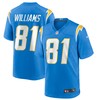 Mike Williams Los Angeles Chargers Game Jersey Powder Blue Nfl - Robokeg