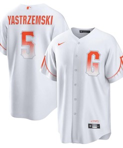Mike Yastrzemski 5 San Francisco Giants City Connect Men Jersey - White - Robokeg