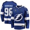 Mikhail Sergachev 98 Tampa Bay Lightning Stanley Cup 2023 Playoffs Patch Home Breakaway Men Jersey - Blue - Robokeg