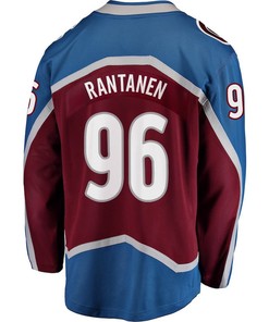 Mikko Rantanen 96 Colorado Avalanche Stanley Cup 2023 Playoffs Patch Home Breakaway Men Jersey - Burgundy - Robokeg