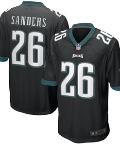Miles Sanders Philadelphia Eagles Game Jersey - Black Nfl - Robokeg
