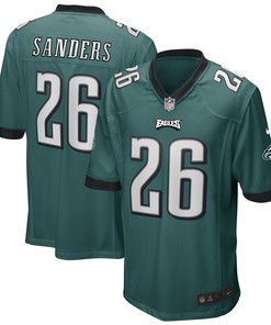 Miles Sanders Philadelphia Eagles Game Player Jersey Midnight Green Nfl - Robokeg