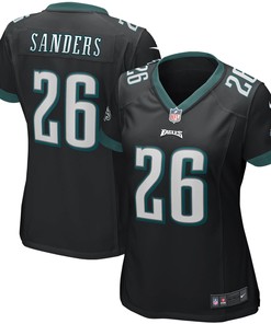Miles Sanders Philadelphia Eagles Womens Game Jersey Black Nfl - Robokeg