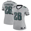 Miles Sanders Philadelphia Eagles Womens Inverted Legend Jersey - Silver Nfl - Robokeg