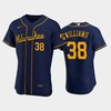 Milwaukee Brewers 38 Devin Williams Alternate Team Navy Jersey - Robokeg