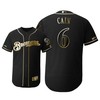 Milwaukee Brewers #6 Lorenzo Cain Mlb 2019 Golden Brandedition Black Jersey Gift For Brewers Fans - Robokeg