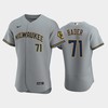 Milwaukee Brewers 71 Josh Hader Road Team Gray Jersey - Robokeg
