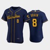 Milwaukee Brewers 8 Ryan Braun Alternate Team Navy Jersey - Robokeg