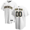 Milwaukee Brewers Alternate Custom Men Jersey - White - Robokeg