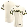 Milwaukee Brewers Home Authentic Team Jersey Cream Mlb - Robokeg