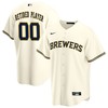 Milwaukee Brewers Home Pick-a-player Retired Roster Replica Jersey - Cream Custom Jerseys Mlb - Robokeg