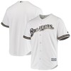 Milwaukee Brewers Majestic Team Official Jersey - White Mlb - Robokeg