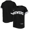 Milwaukee Brewers Replica Team Jersey - Black/white Mlb - Robokeg