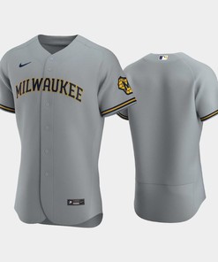 Milwaukee Brewers Road Team Gray Jersey - Robokeg