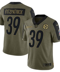 Minkah Fitzpatrick Pittsburgh Steelers 2021 Salute To Service Limited Player Jersey - Olive Nfl - Robokeg