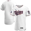 Minnesota Twins 60th Season Home Authentic Team Jersey - White Mlb - Robokeg