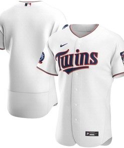 Minnesota Twins 60th Season Home Authentic Team Jersey - White Mlb - Robokeg