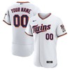 Minnesota Twins Home Authentic Custom Patch Jersey White Custom Jerseys Mlb - Robokeg