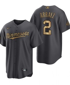 Minnesota Twins Luis Arraez Charcoal 2022-23 All-Star Game Jersey - Robokeg
