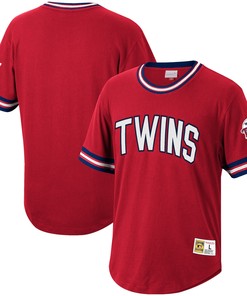 Minnesota Twins Mitchell & Ness Cooperstown Collection Wild Pitch Jersey T-shirt - Red Mlb - Robokeg