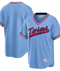 Minnesota Twins Road Cooperstown Collection Team Jersey - Light Blue Mlb - Robokeg