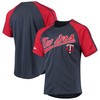 Minnesota Twins Stitches Button-down Raglan Replica Jersey - Navy Mlb - Robokeg