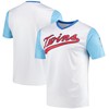 Minnesota Twins Stitches Cooperstown Collection Wordmark V-neck Jersey - White Mlb - Robokeg