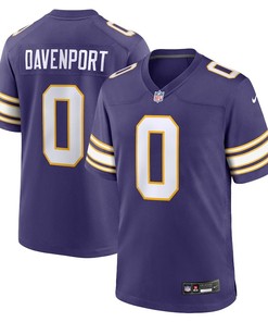 Minnesota Vikings #0 Marcus Davenport Classic Player Game Jersey - Purple - Robokeg