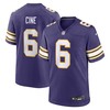Minnesota Vikings #6 Lewis Cine Classic Player Game Jersey - Purple - Robokeg