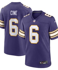 Minnesota Vikings #6 Lewis Cine Classic Player Game Jersey - Purple - Robokeg