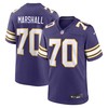 Minnesota Vikings #70 Jim Marshall Classic Retired Player Jersey - Purple - Robokeg