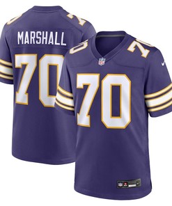 Minnesota Vikings #70 Jim Marshall Classic Retired Player Jersey - Purple - Robokeg
