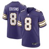 Minnesota Vikings #8 Kirk Cousins Classic Player Game Jersey - Purple - Robokeg