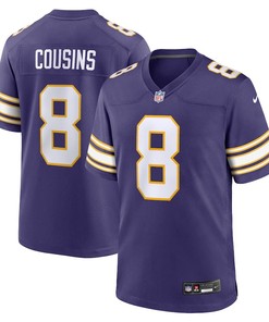 Minnesota Vikings #8 Kirk Cousins Classic Player Game Jersey - Purple - Robokeg