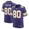 Minnesota Vikings #80 Chris Carter Classic Retired Player Game Jersey - Purple - Robokeg
