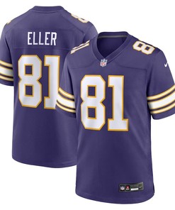 Minnesota Vikings #81 Carl Eller Classic Retired Player Jersey - Purple - Robokeg