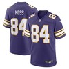 Minnesota Vikings #84 Randy Moss Classic Retired Player Game Jersey - Purple - Robokeg