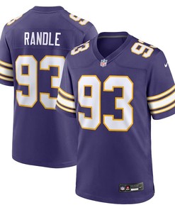 Minnesota Vikings #93 John Randle Classic Player Game Jersey - Purple - Robokeg