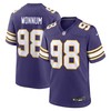 Minnesota Vikings #98 Dj Wonnum Classic Player Game Jersey - Purple - Robokeg