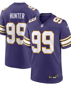 Minnesota Vikings #99 Danielle Hunter Classic Player Game Jersey - Purple - Robokeg
