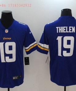 Minnesota Vikings Adam Thielen #19 Nfl 2020 Cobalt Blue Jersey Jersey - Robokeg