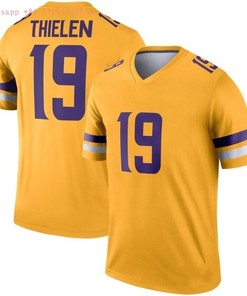 Minnesota Vikings Adam Thielen #19 Nfl 2020 Gold Jersey Jersey - Robokeg