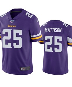 Minnesota Vikings Alexander Mattison Purple 100th Season Vapor Limited Jersey - Robokeg