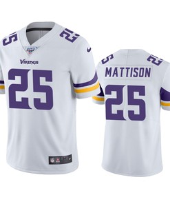 Minnesota Vikings Alexander Mattison White 100th Season Vapor Limited Jersey - Robokeg