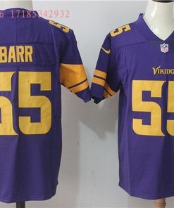 Minnesota Vikings Anthony Barr #55 Nfl 2020 Purple Jersey Jersey - Robokeg