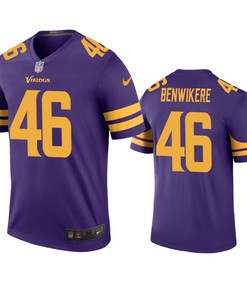 Minnesota Vikings Bene Benwikere Purple Color Rush Legend Jersey - Robokeg