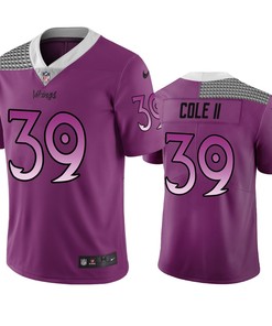 Minnesota Vikings Brian Cole Ii Purple City Edition Vapor Limited Jersey - Robokeg